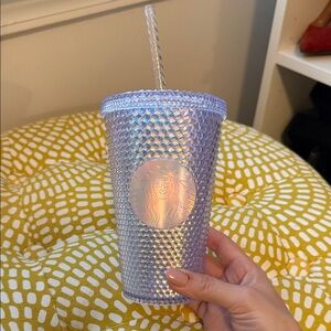 Starbucks Holographic Textured Cup with Straw